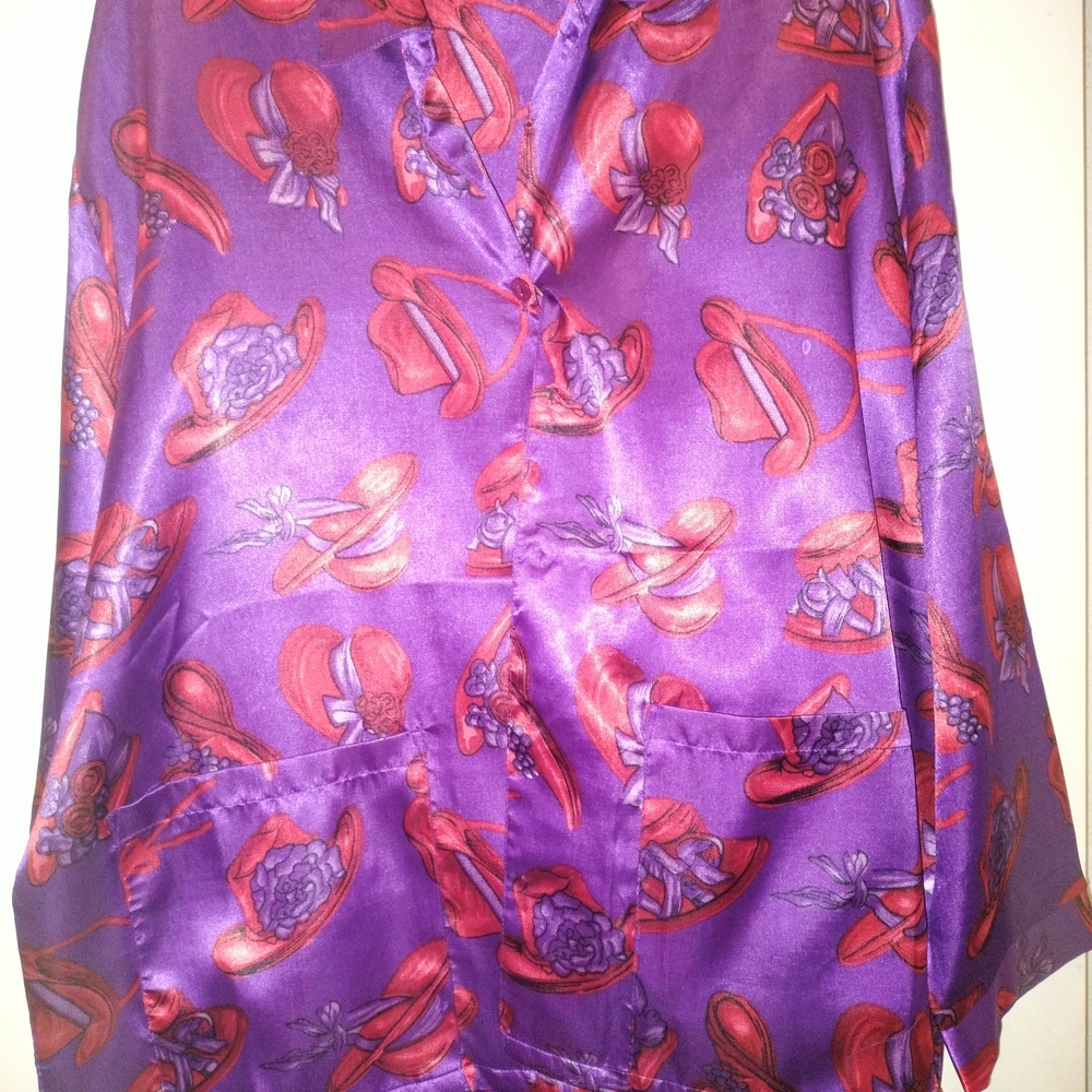 Purple and Red Hatter Women's Pajama Set